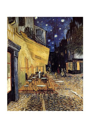 The Cafe Terrace on the Place du Forum, Arles, at Night, c.1888