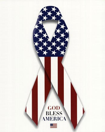 American Flag and Ribbon