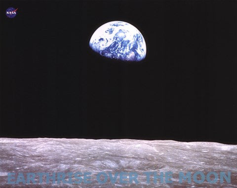 Earthrise Over the Moon