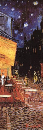 The Cafe Terrace on the Place du Forum, Arles, at Night, c.1888 (detail)