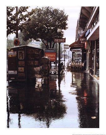 Sidewalk in Rain