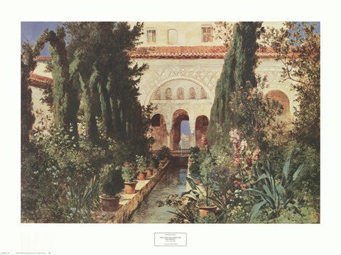 Der Garten des Generalife Bei Graneda