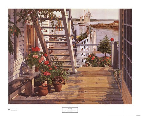 Blue Stair and Begonias, 1987