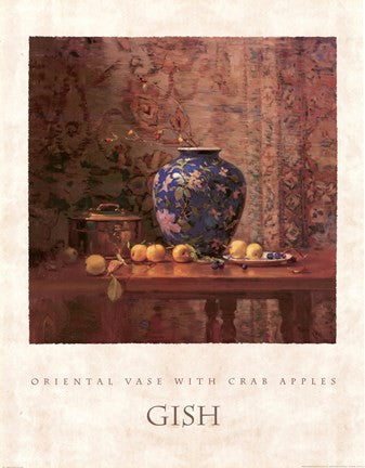 Oriental Vase with Crab Apples