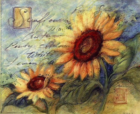 Sunflowers On Blue