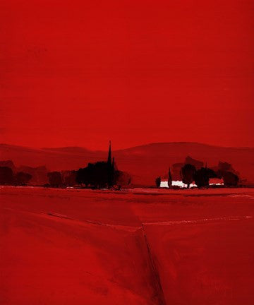 Paysage Dans Le Rouge