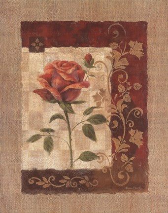 Burlap Tea Rose