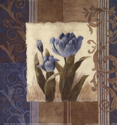 Blue Tulip Scroll