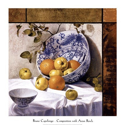 Composition with Asian Bowls (Contemporary Still-Life #6)