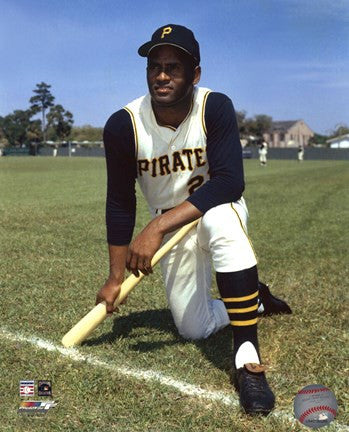 Roberto Clemente - posed baseball