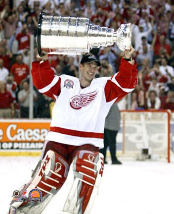 Dominik Hasek with the 2002 Stanley Cup #11