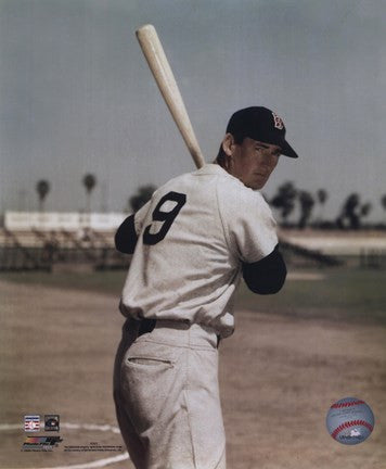 Ted Williams - Bat on shoulder