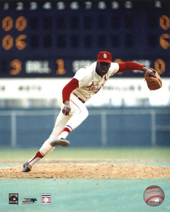 Bob Gibson - Pitching Action On The Field