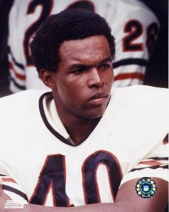 Gale Sayers - Close up, sidelines