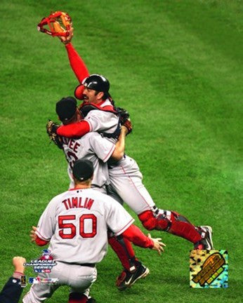 Jason Varitek  -  Alan Embree - `04  ALCS -Celebration