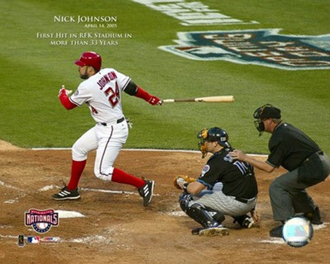 4-14-05 - Nick Johnson - 1st Hit At RFK Stadium In More Than 33 Years