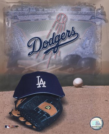 Los Angeles Dodgers - '05 Logo - Cap and Glove