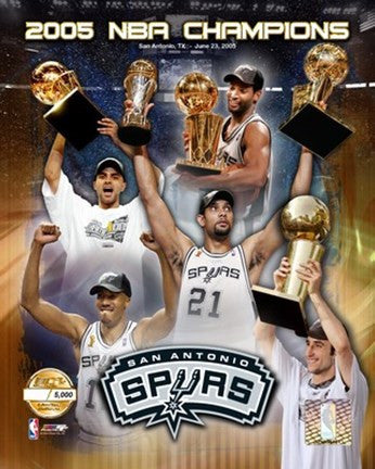 '04 - '05 Spurs NBA Champions - Composite "PF GOLD" (Limited Edition)