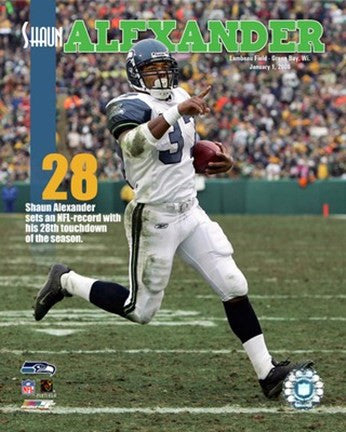 Shaun Alexander - 28th Touchdown Of The Season 1-1-06 NFL Record