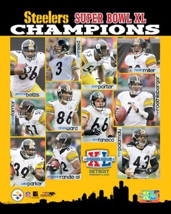 Super Bowl  XL - '05 Steelers - Championship Team Composite