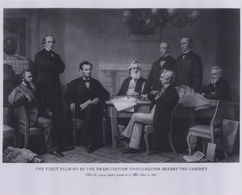 President Lincoln First Reading of the Emancipation Proclamation (#4)