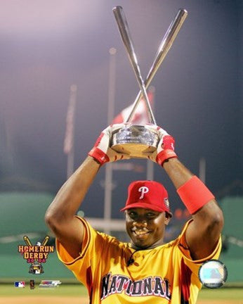 Ryan Howard - 2006 Home Run Derby - With Trophy