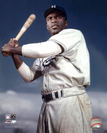 Jackie Robinson - 1953 Posed Batting