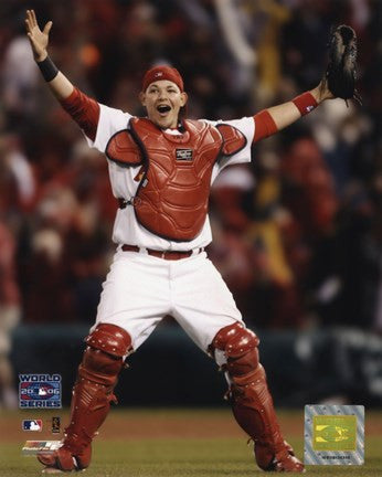 Yadier Molina - Celebrates Winning 2006 World Series