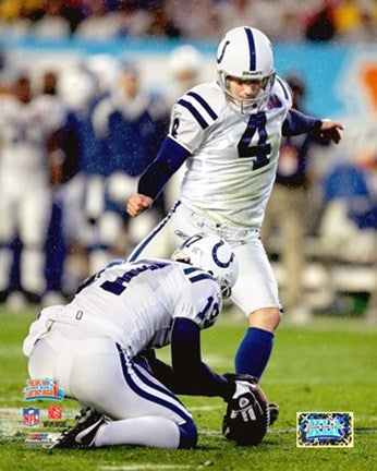 Adam Vinatieri Super Bowl XLI Action (#6)