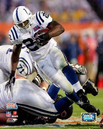 Joseph Addai Super Bowl XLI Action (#14)