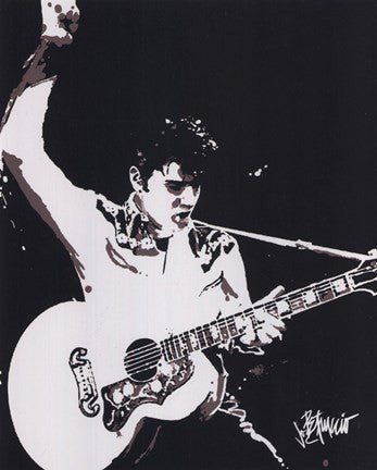 Elvis - Guitar (postercard)