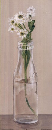 White Flowers In Bottle