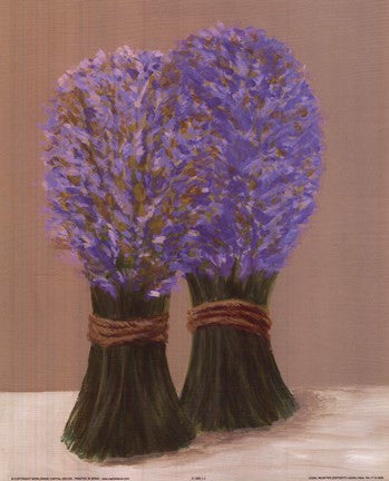 Purple Flowers In String