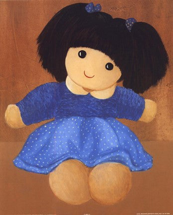 Doll With Black Hair Pigtails