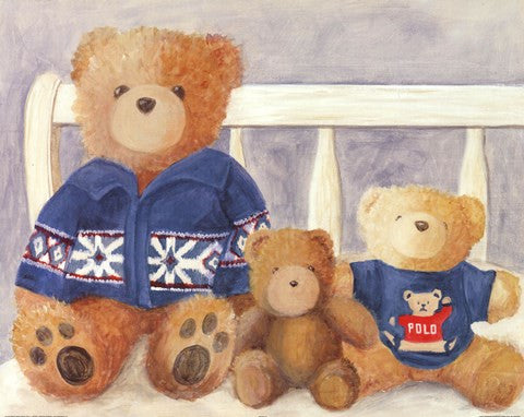 Bears With Blue Sweaters