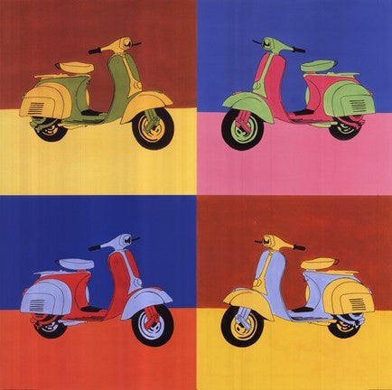 Four Motor Scooters