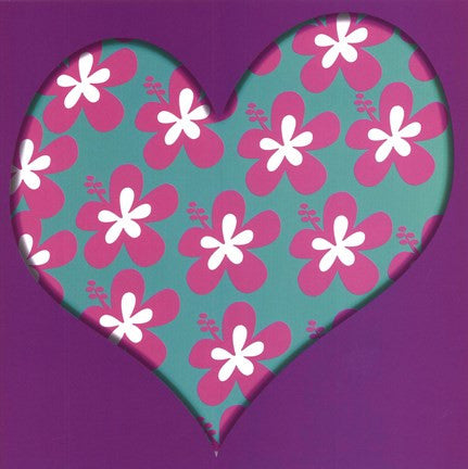 Pink Flowered Heart