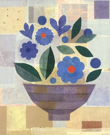 Blue Flower Vase