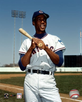 Ernie Banks - Bat on shoulder, posed