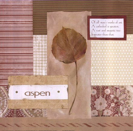 Scrapbook Aspen Leaf