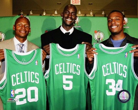 Ray Allen, Kevin Garnett and Paul Pierce 2007 Press Conference