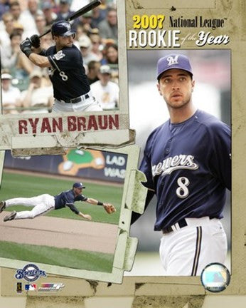 Ryan Braun - 2007 NL ROY - Portrait Plus