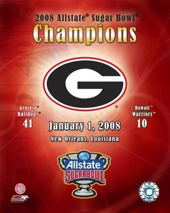 Georgia  2007 Allstate Sugar Bowl Champions Composite