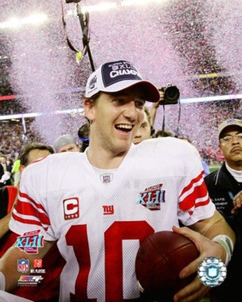 Eli Manning SuperBowl XLII 2007 Celebration #18