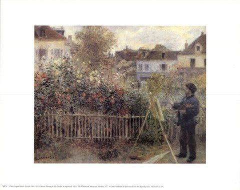 Monet Painting in the Garden at Argenteuil, 1873