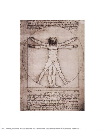 Vitruvian Man, 1492