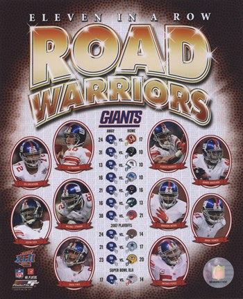 The New York Giants "Road Warriors" Composite (#66)