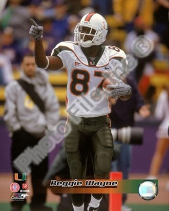 Reggie Wayne University of Miami 2000 Action