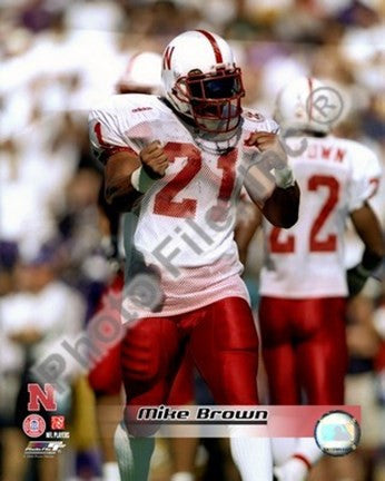 Mike Brown The University of Nebraska Cornhuskers 1997 Action