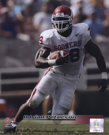 Adrian Peterson University of Oklahoma Sooners 2005 Action